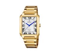 Festina Herrenuhr On The Square F20678/1 – Edelstahl 316L, goldfarben, Quarzwerk, Kalender, 5 ATM