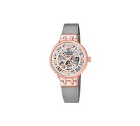 Festina Automatik Damen Uhr Edelstahl 316L Silber - Damenuhr - Saphirglas Hochwertig - Wasserdicht 5 ATM F20581/1