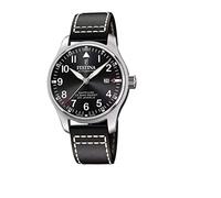 Festina Automatik Herren Armbanduhr aus Edelstahl und Leder in der Farbe Silber-Schwarz 43mm, Wasserdichtigkeit: 10Bar, F20151/4