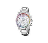 Festina Boyfriend Collection F20606 Damen-Armbanduhr, analog, 316L-Edelstahl, silberfarben, Quarzuhrwerk, hochfestes Mineralglas, wasserdicht 10 ATM
