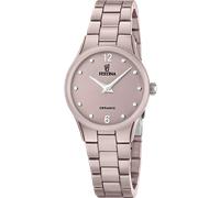 Festina Damenuhr Analog Keramikarmband Braun Ceramic Armbanduhr F20751/4 | Quarz-Uhrwerk, Kratzfestes Mineralglas, Spritzwassergeschützt 3 ATM, Keramikarmband, Ceramic, Damenuhr, Armbanduhr, F20751/4