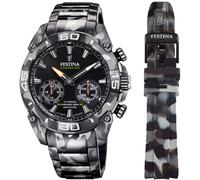 Festina "Chrono Bike 2021 - Special Edition Connected" Armbanduhr, Quarzuhr, Herrenuhr, Stoppfunktion, ideal als Geschenk (21865721-0) grau, dunkelgrau