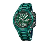 Festina Herrenuhr Chronograph Chrono Bike F20758/1 46 mm Analog Quarz Mineralglas Dunkelgrün