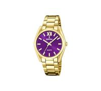 Festina Damen Analog Quarzuhr Edelstahl 316L Goldfarben - Damenuhr - Hochwertiges Mineralglas - Wasserdicht 5 ATM F20640/3