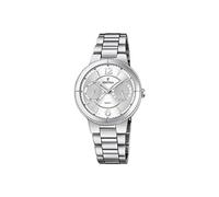 Festina Damen-Armbanduhr Boyfriend Analog Quarz Edelstahl F20206/1