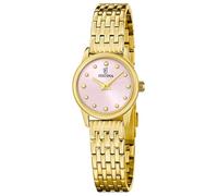 Festina F20750/2 Damen-Armbanduhr Quarz Goldfarben/Rosa