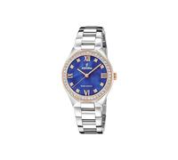 Festina Damen Solaruhr Edelstahl 316L Silber - Quarzwerk - Mineralglas hochresistent - 5 ATM wasserdicht F20658/2 - Solar Energy