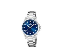 Festina Damen Solaruhr Edelstahl 316L Silber - Quarzwerk - Mineralglas hochresistent - 5 ATM wasserdicht F20654/4 - Solar Energy