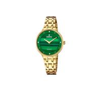 Festina Damen Uhr Analog Edelstahl 316L Gold - Quarzwerk - Mineralglas hochresistent - 5 ATM wasserdicht F20601/B - Mademoiselle
