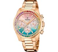 Festina Damen Uhr Analog Edelstahl 316L Roségold - Quarz Chronograph - Mineralglas hochresistent - 10 ATM wasserdicht - Special Prices F20639/8