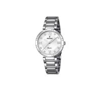 Festina Damen Uhr Analog Edelstahl 316L Silber - Quarzwerk - Mineralglas hochresistent - 5 ATM wasserdicht F16936/A - Mademoiselle