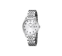 Festina Damen Uhr Analog Edelstahl 316L Silber - Quarzwerk - Mineralglas hochresistent - 5 ATM wasserdicht - Kalender F16748/1