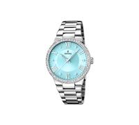 Festina Damen Uhr Analog Edelstahl 316L Silber - Quarzwerk - Mineralglas hochresistent - 5 ATM wasserdicht F16719/4 - Boyfriend Collection