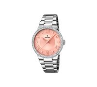 Festina Damen Uhr Analog Edelstahl 316L Silber - Quarzwerk - Mineralglas hochresistent - 5 ATM wasserdicht F16719/3 - Boyfriend Collection