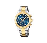 Festina Damen Uhr F20604/3 Bicolor, Boyfriend Collection, Edelstahl vergold