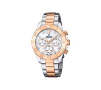 Festina Damen Uhr F20605/1 Edelstahl Rosé vergoldet Chronograph