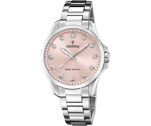 Festina Damen Uhr Petite F20654/2 Solar, Edelstahl