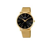 Festina Damenuhr Klassik Ladies F20476/2 – Edelstahl 316L Gold, Quarz, Mineralglas – Boyfriend