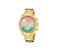 Festina Damenuhr Analog aus Edelstahl 316l Goldfarben