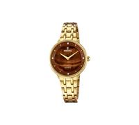 Festina Damenuhr Analog aus Edelstahl 316l Goldfarben
