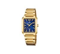 Festina Uhr On The Square F20680/3 - 29 mm Quarz Analog Mineralglas 5 ATM Edelstahl 316L Gold Datum