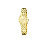 Festina Damenuhr Analog aus Edelstahl 316L Goldfarben | Quarzuhr, Widerstandsfähiges Mineralglas, Wasserdicht 5 ATM, F20748/2, Mademoiselle
