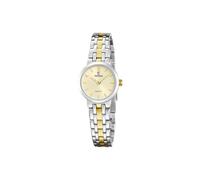 Festina Damenuhr Analog aus Edelstahl 316L Goldfarben | Quarzuhr, Widerstandsfähiges Mineralglas, Wasserdicht 5 ATM, F20747/2, Mademoiselle