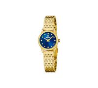 Festina Damenuhr Analog aus Edelstahl 316L Goldfarben | Quarzuhr, Widerstandsfähiges Mineralglas, Wasserdicht 5 ATM, F20750/4, Mademoiselle