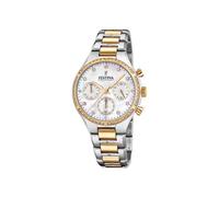 Festina Damenuhr F20402/1 Boyfriend Chronograph Quarz mit Edelstahl-Band