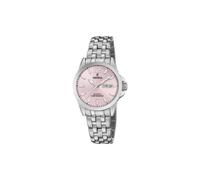 Festina Damenuhr F20455/2 Analog Edelstahl 316L Stahlband Quarzwerk Mineralglas 10 ATM Kalender Rosa