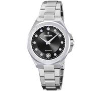Festina Damenuhr Analog aus Edelstahl 316l Silberfarben