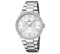 Festina Damenuhr Analog aus Edelstahl 316l Silberfarben