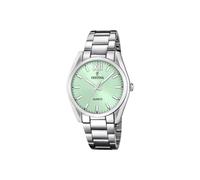 Festina Damenuhr Analog aus Edelstahl 316l Silberfarben | Quarzwerk, Widerstandsfähiges Mineralglas, Wasserdicht 5 ATM F20622/7, Boyfriend Collection