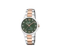 Festina Damenuhr Analog aus Edelstahl 316l Silberfarben | Quarzwerk, Widerstandsfähiges Mineralglas, Wasserdicht 5 ATM F20612/4, Mademoiselle