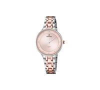 Festina Damenuhr Analog aus Edelstahl 316l Silberfarben | Quarzwerk, Widerstandsfähiges Mineralglas, Wasserdicht 5 ATM F20626/2, Mademoiselle