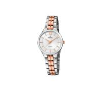 Festina Damenuhr Analog aus Edelstahl 316l Silberfarben | Quarzwerk, Widerstandsfähiges Mineralglas, Wasserdicht 5 ATM F20217/2
