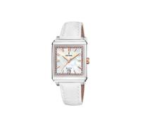 Festina Damenuhr Analog aus Edelstahl und Leder Weiß
