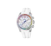 Festina Damenuhr Analog aus Kautschuk Weiß