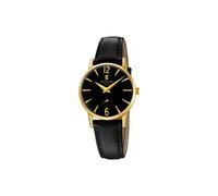 Festina Damenuhr Analog aus Leder Schwarz