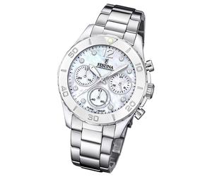 Festina Damenuhr Boyfriend F20603/1 Armbanduhr Edelstahl silber UF20603/1