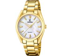 Festina Damenuhr Boyfriend F20640/A – Analog Quarz 37 mm Mineralglas Goldfarben Edelstahl 316L