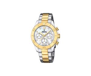Festina Damenuhr F20604/1 Boyfriend Edelstahl, Perlmutt