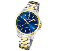 Festina Damenuhr Solar Energy Solaruhr Edelstahl silber gold UF20655/4