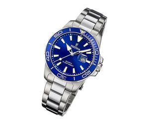 Festina Edelstahl Damen Uhr F20503/3 Armbanduhr silber Boyfriend UF20503/3