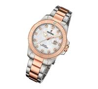 Festina Edelstahl Damen Uhr F20505/1 Armbanduhr silber rosa Boyfriend UF20505/1