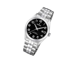 Festina Edelstahl Herren Uhr F20437/4 Armband-Uhr silber Klassik UF20437/4
