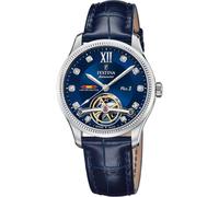 Festina 120 Jahre Limited Edition Damen-Armbanduhr, automatisch, Stahl, Leder, Blau F0120/1, blau