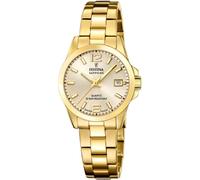 Festina Damen Armbanduhr F20050/2 – Swiss Made Quarz, Edelstahl 316L, Saphirglas, 10 ATM, Datum