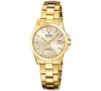 Festina F20050/2 Damen-Armbanduhr Goldfarben mit Saphirglas