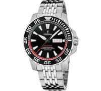 Festina Herren Uhr Analog aus Edelstahl 316L Silber - Quarzwerk - Kalender - Saphirglas mit hoher Widerstandsfähigkeit - Wasserdicht bis 20 ATM F20661/3 The Originals